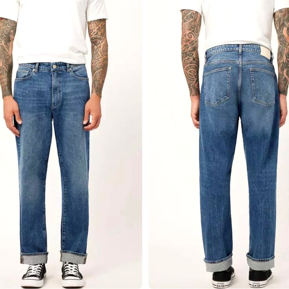 DL1961 Noah Tapered Straight Dark Keys Cuffed Jeans 32x31‎